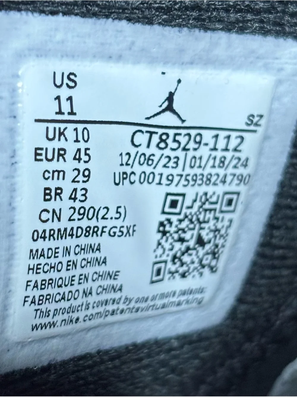 Jordan retro reverse